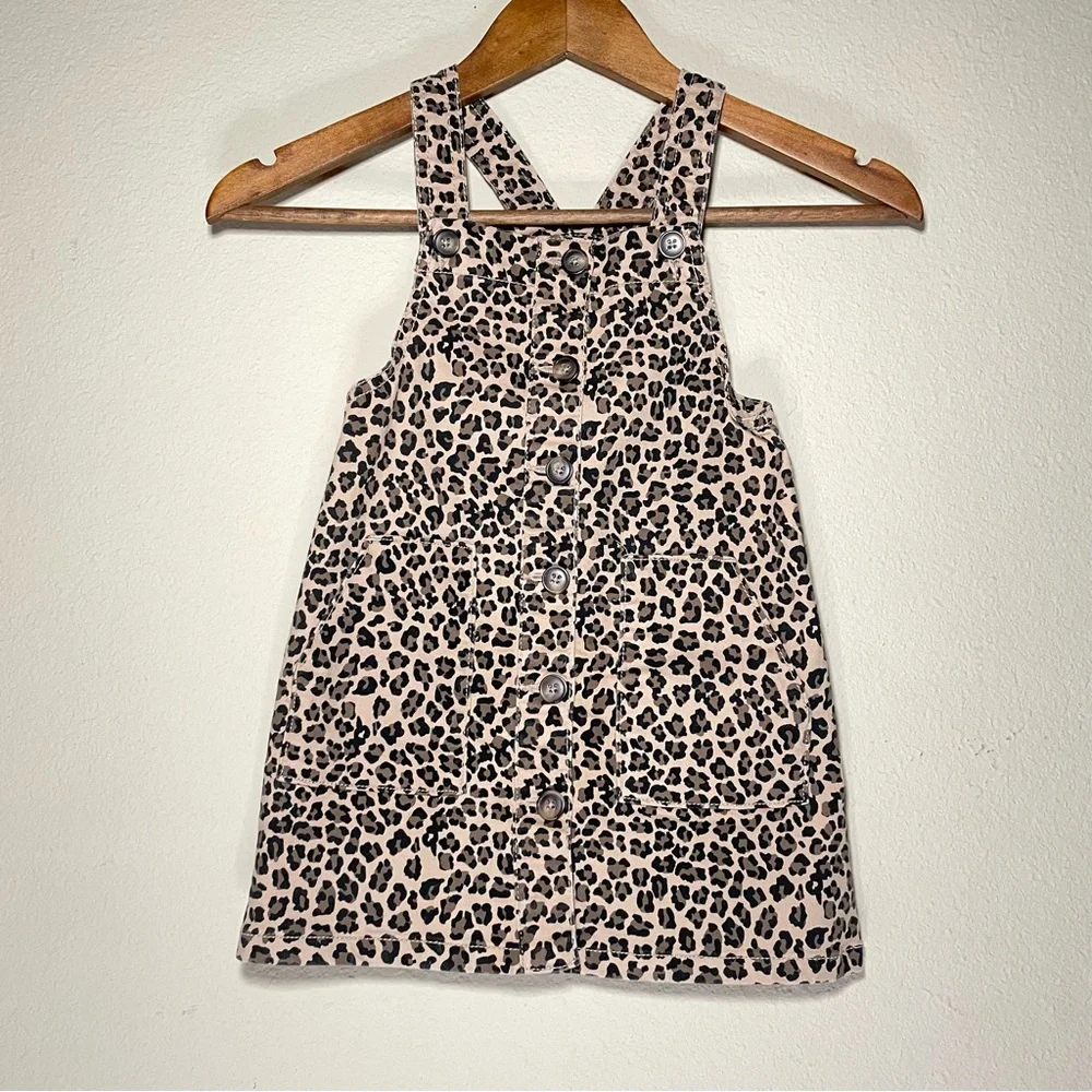(2) Wonder NationToddler Girls' Jumper Dress Size 4T Tie Dye/Cheetah‎ dress